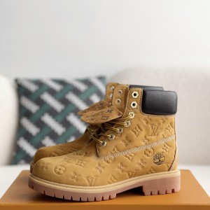 「#3514」Louis Vuitton x Timberland yellow bootsMartin bootsboots