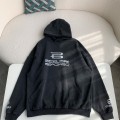 「#3537」Balenciaga logo print sports hooded sweatshirt