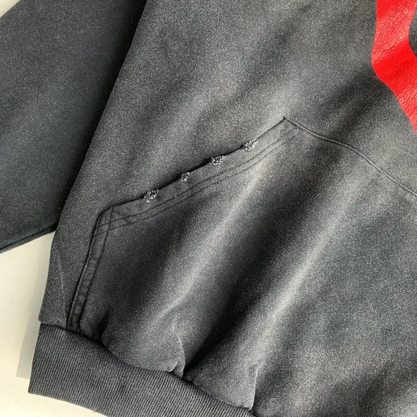Balenciaga monogram print hooded sweatshirt