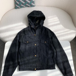 「#3540」Louis Vuitton Hooded Denim Jackets
