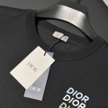 「#3542」Dior24ss rainbow letter round neck short sleeve