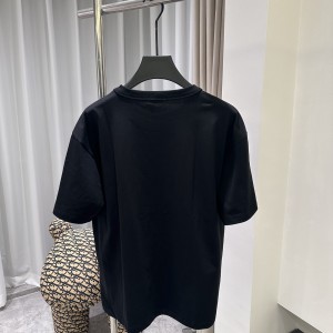 「#3542」Dior24ss rainbow letter round neck short sleeve