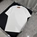 「#3544」Louis Vuitton 24ss pearl lettering embroidered round neck T-shirt