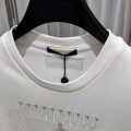 「#3544」Louis Vuitton 24ss pearl lettering embroidered round neck T-shirt
