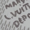 「#3544」Louis Vuitton 24ss pearl lettering embroidered round neck T-shirt