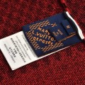 「#3560」Louis Vuitton 24fw black and red checkered jacquard crew neck sweater