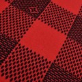 「#3560」Louis Vuitton 24fw black and red checkered jacquard crew neck sweater