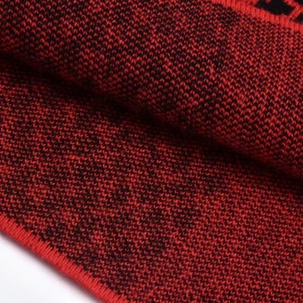 Louis Vuitton 24fw black and red checkered jacquard crew neck sweater