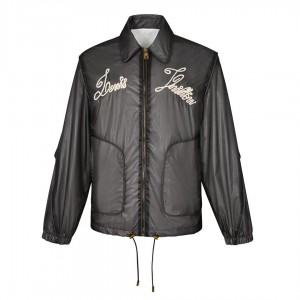 「#3561」Louis Vuitton 24ss nautical collection transparent drawstring jacket with embroidered logo