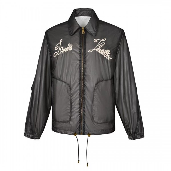 「#3561」Louis Vuitton 24ss nautical collection transparent drawstring jacket with embroidered logo