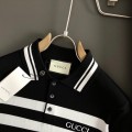 「#3571」Gucci 24 fall and winter new black and white stripes t-shirt