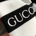 「#3571」Gucci 24 fall and winter new black and white stripes t-shirt
