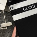 「#3571」Gucci 24 fall and winter new black and white stripes t-shirt