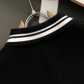 「#3571」Gucci 24 fall and winter new black and white stripes t-shirt