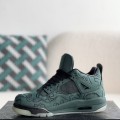 「#3573」Jordan Air Jordan 4 retro kaws suede lightweight wear-resistant non-slip mid-top