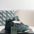「#3573」Jordan Air Jordan 4 retro kaws suede lightweight wear-resistant non-slip mid-top
