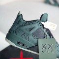 「#3573」Jordan Air Jordan 4 retro kaws suede lightweight wear-resistant non-slip mid-top