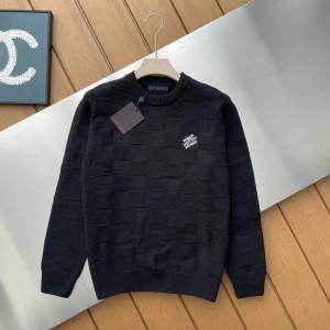 「#3580」Louis Vuitton Block Check Jacquard Sweater