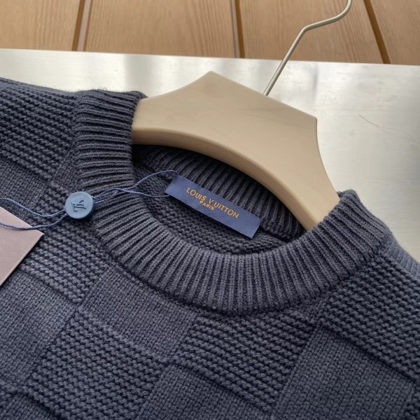 Louis Vuitton Block Check Jacquard Sweater