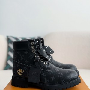 「#3581」louis vuitton & timberland Black bootsMartin bootsboots