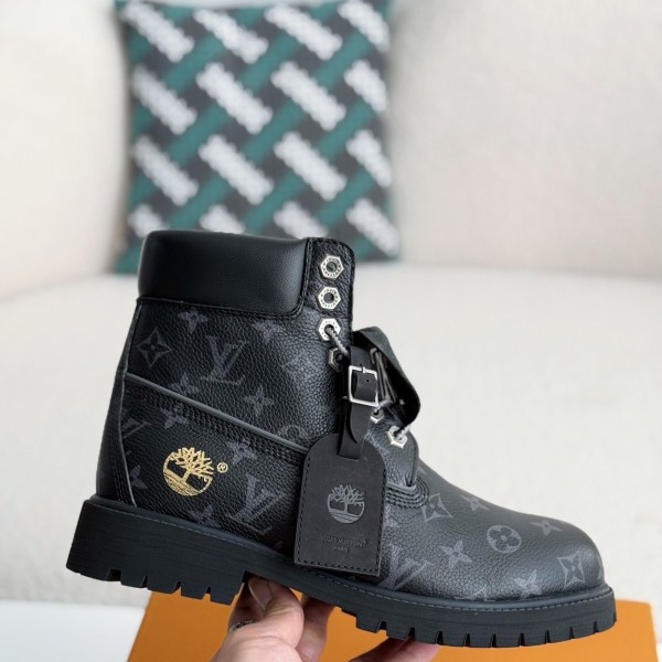 louis vuitton & timberland Black bootsMartin bootsboots