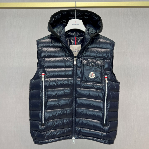 Moncler Early Fall Ragot Series Breathable Hooded Vest Jacket