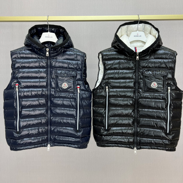 「#3585」Moncler Early Fall Ragot Series Breathable Hooded Vest Jacket