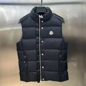「#3587」Moncler FW2023 Logo Logo Stand Collar Zipper Sleeveless Vest