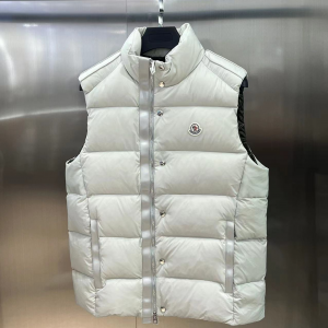 「#3587」Moncler FW2023 Logo Logo Stand Collar Zipper Sleeveless Vest