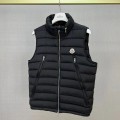 「#3592」Moncler new albyt oblique zipper hidden hood stand collar vest
