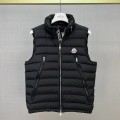 「#3592」Moncler new albyt oblique zipper hidden hood stand collar vest