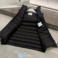 「#3592」Moncler new albyt oblique zipper hidden hood stand collar vest