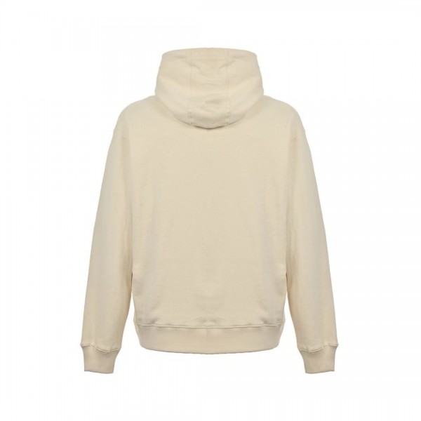 PRADA Apricot triangle logo hooded sweatshirt