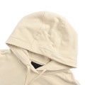 「#3595」PRADA Apricot triangle logo hooded sweatshirt