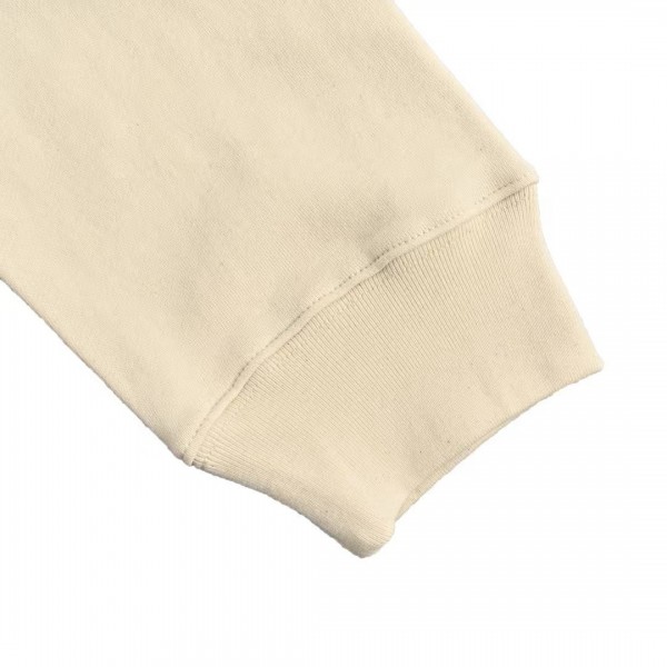 PRADA Apricot triangle logo hooded sweatshirt