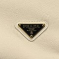 「#3595」PRADA Apricot triangle logo hooded sweatshirt