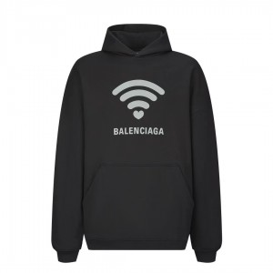 「#3596」Balenciaga heart print hooded sweatshirt