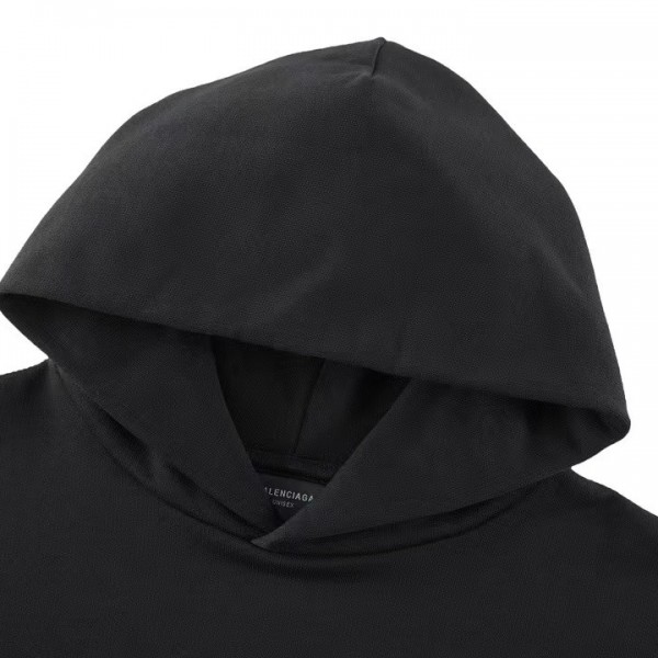 Balenciaga heart print hooded sweatshirt