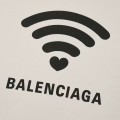 「#3596」Balenciaga heart print hooded sweatshirt