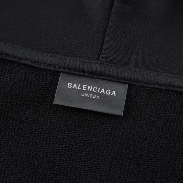 Balenciaga heart print hooded sweatshirt