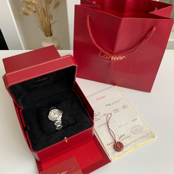 Cartier Blue Balloon Log ladies wristwatch, dial 33mm