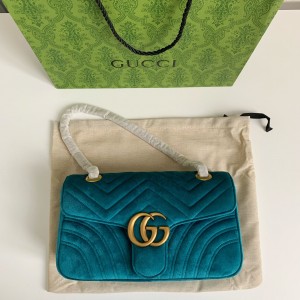 「#3602」Gucci Marmont Series of Cashmere cross-body bag Size：26*15*7cm
