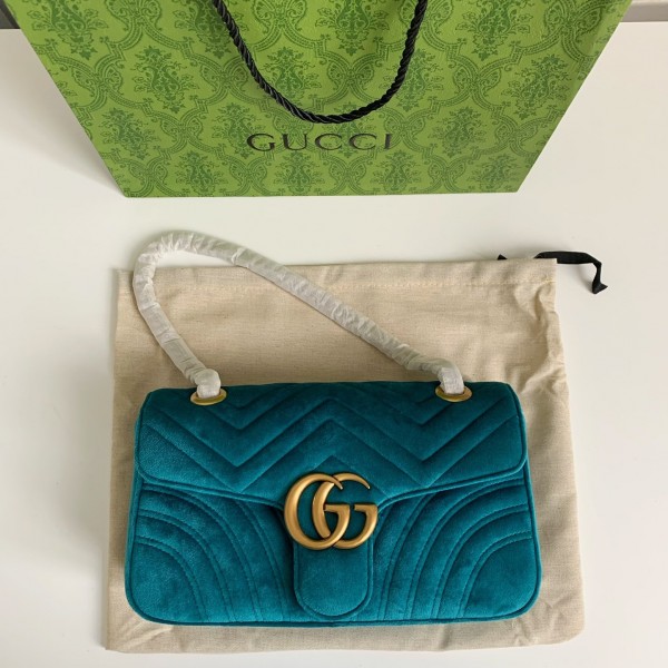 「#3602」Gucci Marmont Series of Cashmere cross-body bag Size：26*15*7cm