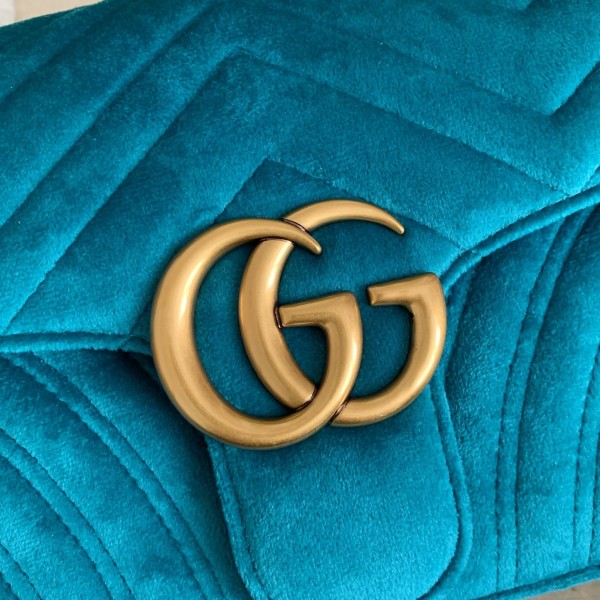 Gucci Marmont Series of Cashmere cross-body bag Size：26*15*7cm