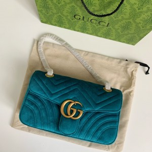 「#3602」Gucci Marmont Series of Cashmere cross-body bag Size：26*15*7cm
