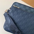 「#938」LOUIS VUITTON  TRIO Full Leather Messenger Bag M40438