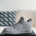「#3632」Jordan Air Jordan 4 retro kaws suede lightweight wear-resistant non-slip mid-top