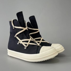 「#3658」Rick Owens DRKSHDW Black canvas pentagram