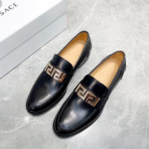 「#972」Versace Leather Shoes