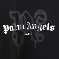 「#3680」palm Angels lettering spray-painted short-sleeves